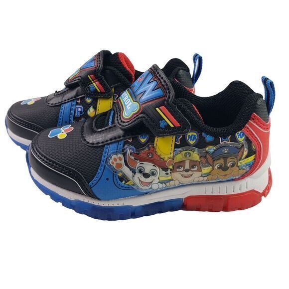 Paw Patrol‎ Toddler Boys Light up Sneakers Size 6 Blue Slip on Lightweight Shoes - Picture 5 of 16